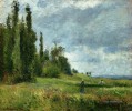 ein Teil groettes grauen Wetter 1875 Camille pontoise Pissarro Szenerie